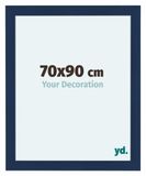 Your Decoration Cadre photo 70x90 cm MDF Bleu foncé Brossé Como