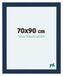 Your Decoration Cadre photo 70x90 cm MDF Bleu foncé Brossé Como