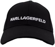 KARL LAGERFELD ESSENTIAL CAP Baseball cap Zwart Katoen Herfst/Winter Mannen