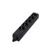 Snoerloze multistekkerdoos, 5 x 16 A – zwart (SCH)