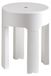 Newbox Tabouret de bar, blanc, thermoplastique