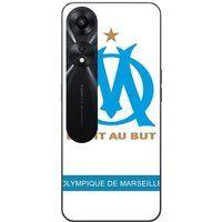 Maniacase Etui Oppo A78 5G logo om olympique de marseille witte achtergrond