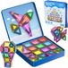 Blocs de construction (60 pièces) - Plaques magnétiques - Boîte de rangement antichoc - Jouet sensoriel - Cadeau éducatif - Sans danger pour les enfants