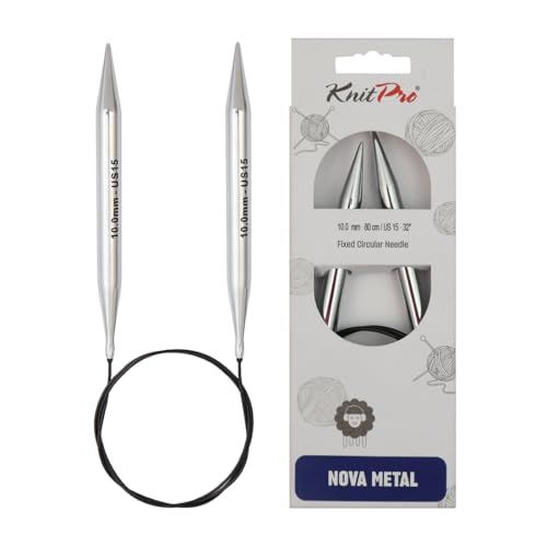 KnitPro Nova vaste breinaalden – rondbreinaalden 40 cm x 10 mm