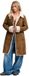 Superdry Faux Shearling Longline Jas Bruin M Vrouw