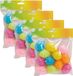 Season Deco Paaseieren hangdecoraties - 48x stuks - Pasen thema - vrolijke kleurenmix - H6 cm - kunststof - versiering