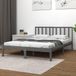 Maison Exclusive - Lit en bois massif, gris, pin, 200x200 cm
