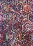 Safavieh Boho Chic Geweven Vloerkleed voor Binnen, Monaco Collectie, MNC224, Roze & Multi, 122 x 170 cm