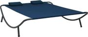 Bol Loungebed stof blauw
