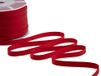 Furlanis - Dubbel satijnen lint, Italiaanse stof - rood, 10 mm x 25 m