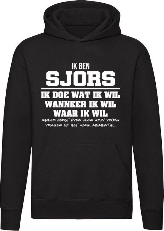 Sjors | Verjaardagkado | Unisex Trui | Zwart | XXL