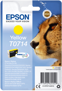 Epson Singlepack Yellow T0714 DURABrite Ultra Ink