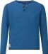 Jan Vanderstorm Heren Trui AKSELBERG Blauw Katoen Ronde Hals Lange Mouw Loose Fit Casual Plus Size