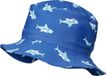 Playshoes UV-zonnehoed voor jongens - blauw met haaien - maat M (51CM)