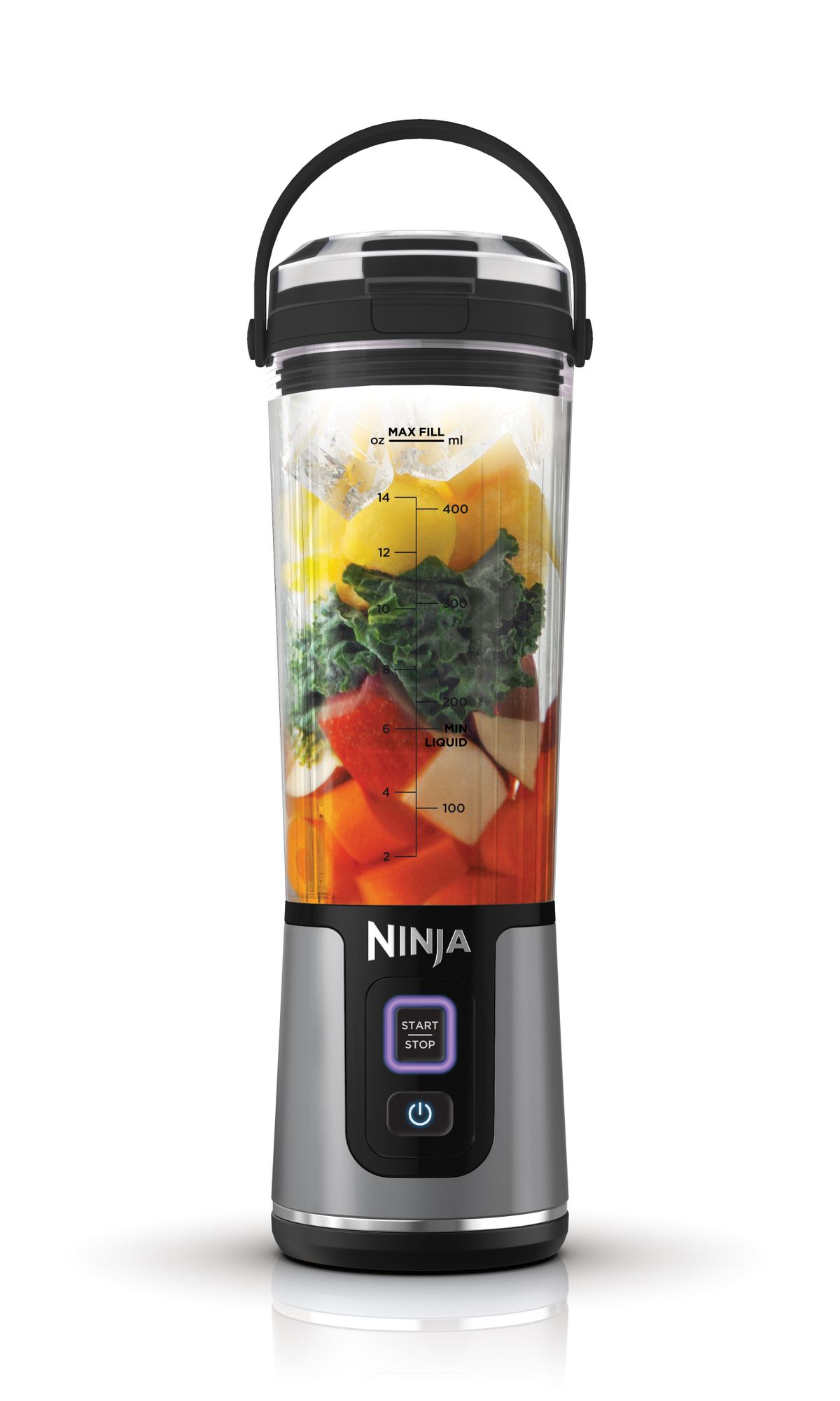 Ninja Blast Sportblender - 0.53L - Zwart - 14.4W - Oplaadbaar