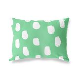 BonaMaison Petrol Groen-Wit Decoratieve Kussensloop, Kussenhoezen Bank, Decoratieve Kussenhoesjes, Kussensloop; Sofa, Slaapkamer, Kantoor, Auto 45x60 Cm - Ontworpen en vervaardigd in Turkije