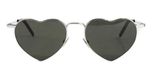 Saint Laurent Lunettes de soleil Sl 301 Loulou Unisexe Noir Géométrique Gris 52mm