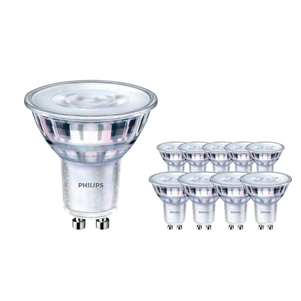 Philips Multipack 10x CorePro LEDspot MV GU10 4.6W 827 36D | Extra Warm White - Replaces 50W