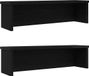 vidaXL Keukenrekken stapelbaar 2 st 60x15x16 cm zwart