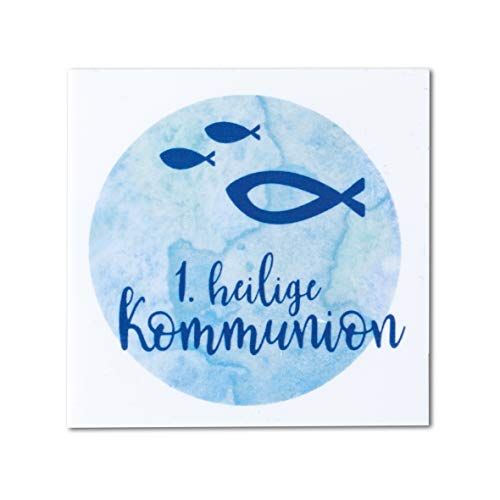 Rayher 31631356 waxmotief watercolor- heilige communie, lichtblauw, 6,7 x 6,7 cm