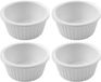 HENDI Set van 4 geribbelde ramekins – 35 ml – stootvast en vaatwasserbestendig