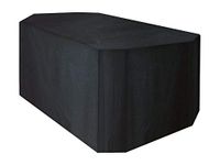 BI009PR Bikain BI009PR-Premium afdekking voor rechthoekige tafel en stoelen, waterdicht, extreem duurzaam, 89 x 270 x 180 cm, zwart