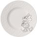 Villeroy & Boch Manufacture Rock blanc Mickey Mouse assiette à petit-déjeuner/dessert, 6 pièces, ø 21,7 cm, porcelaine, blanc