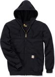 Carhartt K122 Midweight Zip-Front Hooded Sweatshirt - Original Fit - Black - L