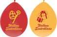 Haza Welkom Sinterklaas ballonnen - 6x stuks - geel/rood - Sint versiering