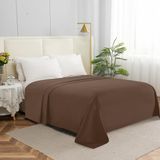 Elegant Comfort bedlaken, kreukvrij, vlek- en lichtbestendig, 100% hypoallergeen, microvezel, taupe, King Size