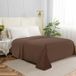 Elegant Comfort bedlaken, kreukvrij, vlek- en lichtbestendig, 100% hypoallergeen, microvezel, taupe, King Size