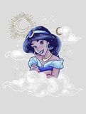 Komar Disney muurschildering Jasmin Clouds | kinderkamer, babykamer, decoratie, kunstdruk | zonder lijst | WB083-30x40 | Grootte: 30 x 40 cm (breedte x hoogte)