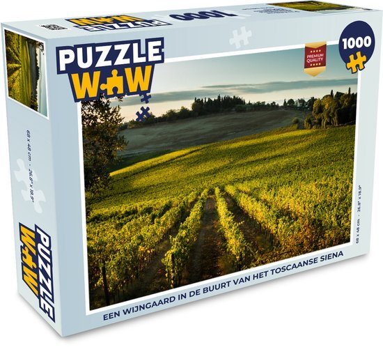 MuchoWow Puzzel Toscane - Landschap - Wijn - Legpuzzel - Puzzel 1000 stukjes volwassenen - Sinterklaas cadeautjes - Sinterklaas voor grote kinderen