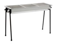 Hendi RESTO Barbecue Cooking Station - Charcoal - Black/Stainless Steel - 3 Zones