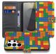 B2Ctelecom Samsung Galaxy S26 Ultra Hoesje Blokken Design met Pasjeshouder