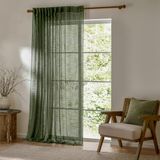 Yard Cirrus Sheer Tab Top Gordijnpaneel - Bos - 140x250cm