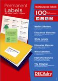 Decadry Etiketten / Labels 45.7 x 21.2 mm - 100 vel