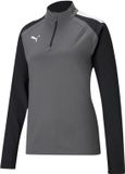 Puma Damen Trainingsjacke TeamLIGA 1/4 Zip Top W 657253 Smoked Pearl-Puma White-M