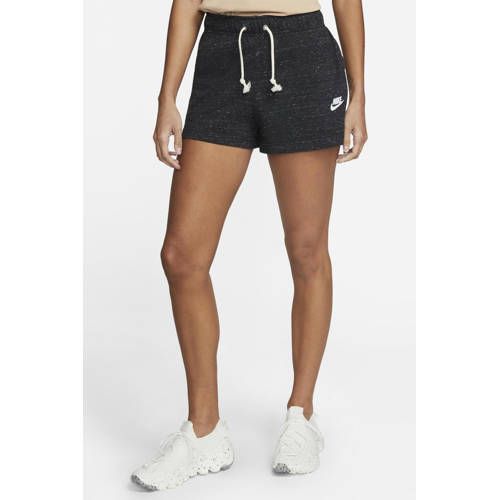 Nike Gemêleerde Regular Fit Sweatshort Zwart Melange