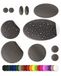 Reparatie Patches voor Donsjas, Tent, 11 Stuks, Waterdicht, Antracietbruin