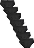 Next - Dames - Set van 7 slips met hoog katoengehalte - Zwart