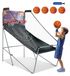 Icecat machine de basket-ball 8-en-1, pliable, avec 4 balles, 8 modes de jeu, violet