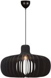 Nordlux Hazo Hanglamp Hout Zwart E27 65cm