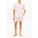 Tommy Hilfiger Woven Bowling Shirt Palm Leaf Delicate Petal Maat: XL