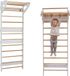Małpiszon Houten wandklimrek gymnastiek voor kinderen voor binnen light xl