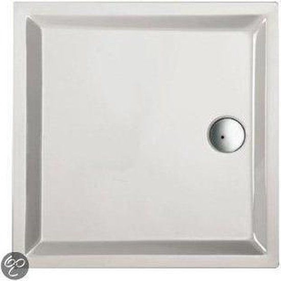 Plieger Liberty Douchebak - 100x100x4 cm - Vierkant - Wit - Acryl - 20 jaar garantie