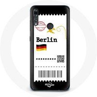 Maniacase Etui voor Huawei P30 Lite Vliegticket Berlijn