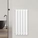 Radiateur mural, 230 W, 60x30 cm, blanc, avec raccordement central