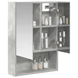vidaXL Badkamerspiegelkast Beton Grijs 50 x 14,5 x 70 cm Bewerkt hout