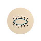 Questo Casa Ronde Digitally Printed Mouse Pad, Non-Slip Base, for Office and Home, Diameter: 22 cm